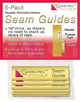 Guidelines4Quilting Seam Guides 6 pack
