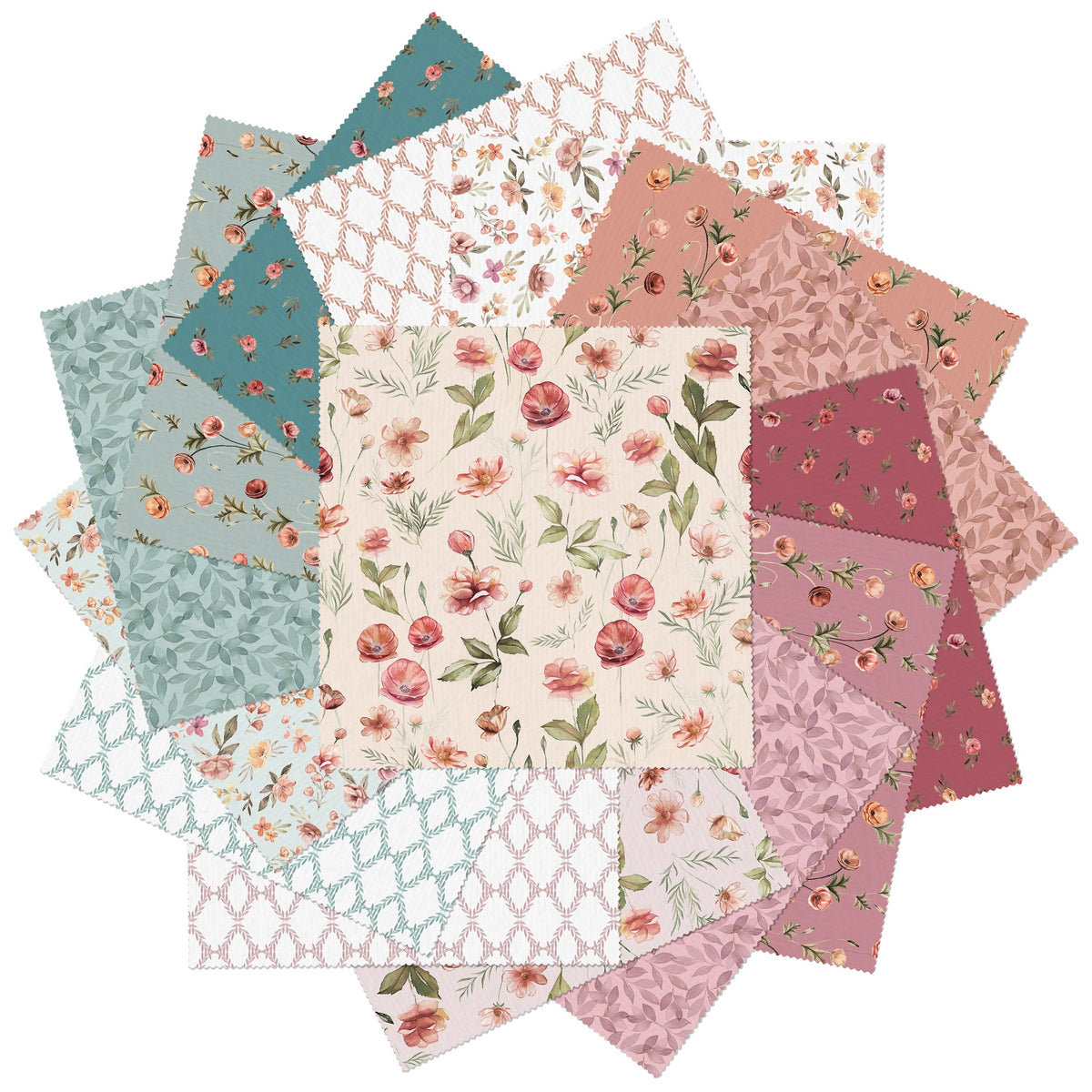Garden of Affection 10" Squares - 42pc