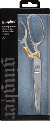 Gingher8in Spring Action Knife Edg Dressmkr Shears