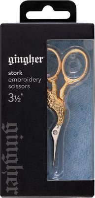 Gingher 3.1/2" Stork Embroidery