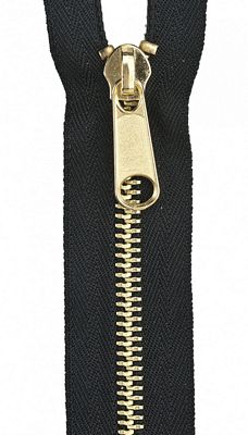 YKK art.624 Brass Separating 24" Black 3/bx