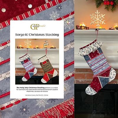 Gail Patrice Design Serge It! Christmas Stocking Pattern