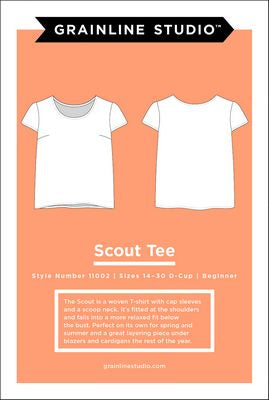 Grainline Studio, LLC Scout Tee Sizes 14-30