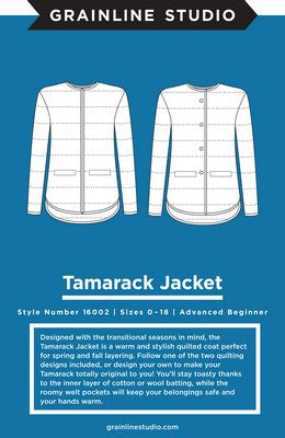Grainline Studio, LLC Tamarack Jacket Sizes: 0-18