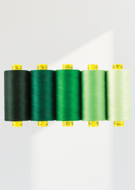 Gutermann Mara 100 All-Purpose Thread Shade Pack - Tex 30 - 1,093 yds. - Each - Green - 5/Pack