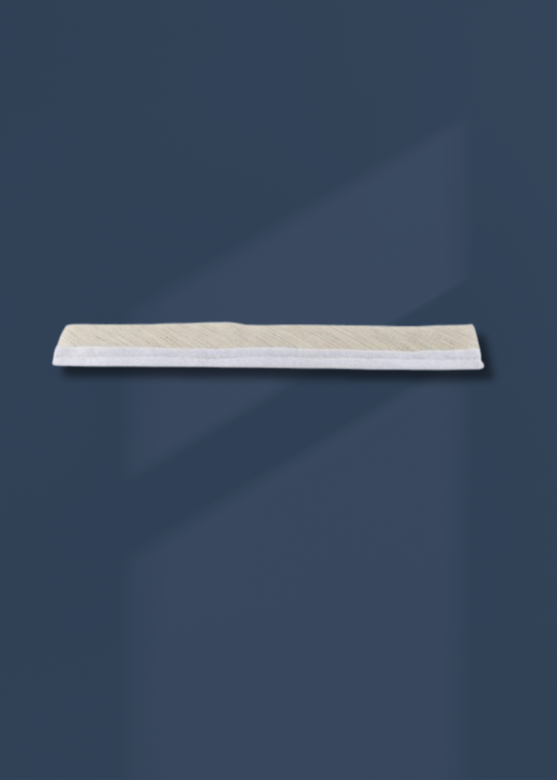 Garment Sleeve Heads W/ Fully Lined Hymo - 16" x 2 1/4" - 1 Pair/Pack - White