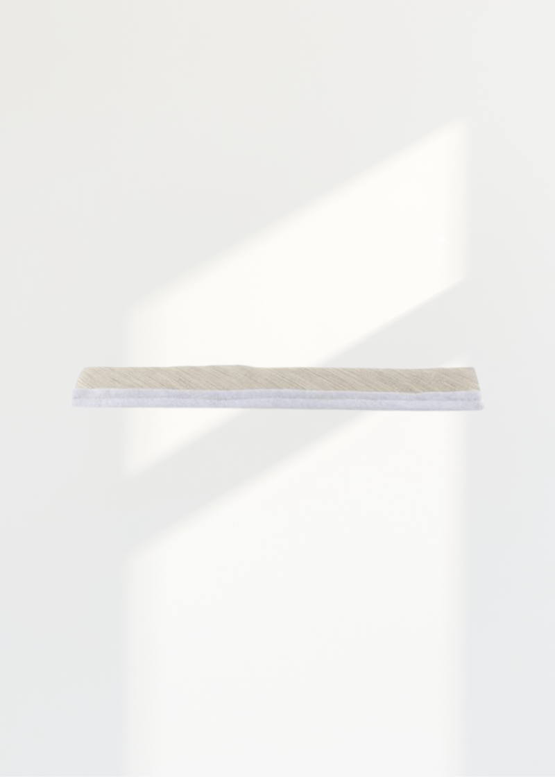 Garment Sleeve Heads W/ Fully Lined Hymo - 16" x 2 1/4" - 1 Pair/Pack - White