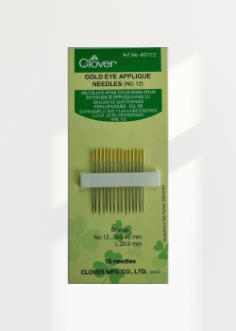 Gold Eye Applique Needles #1 CN-497/12 — Clover Needlecraft