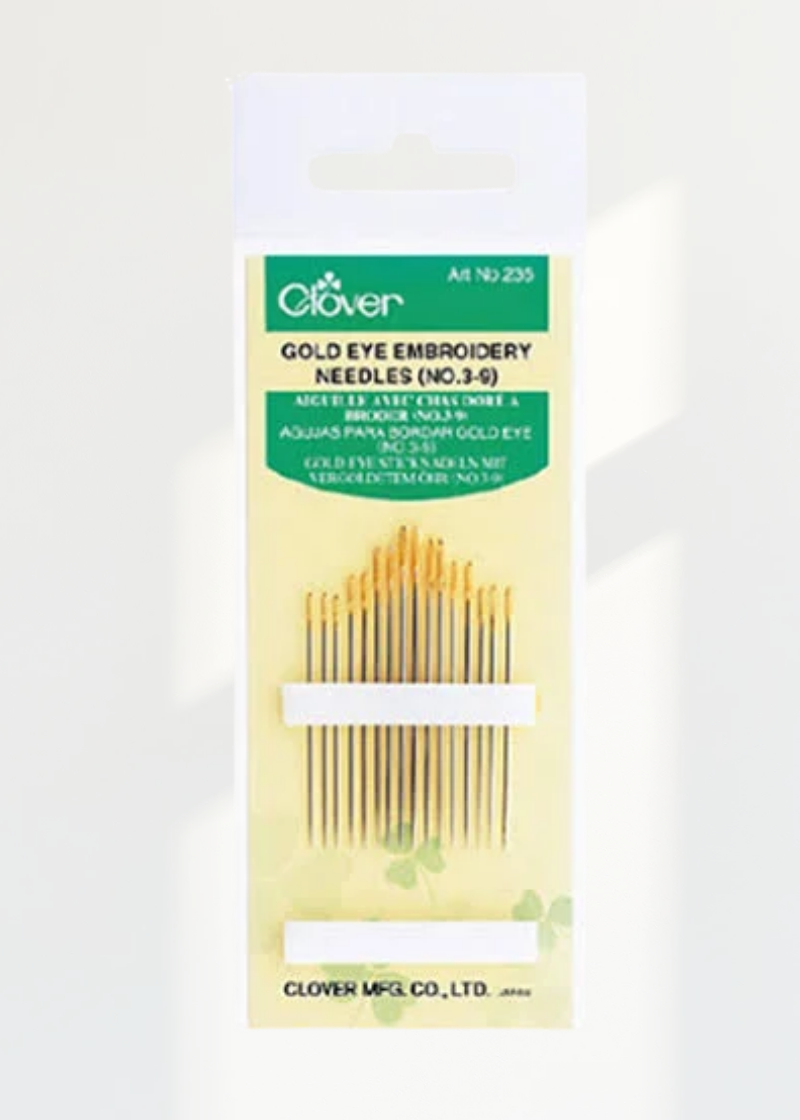 Gold Eye Embroidery Needles #3 CN-235 — Clover Needlecraft