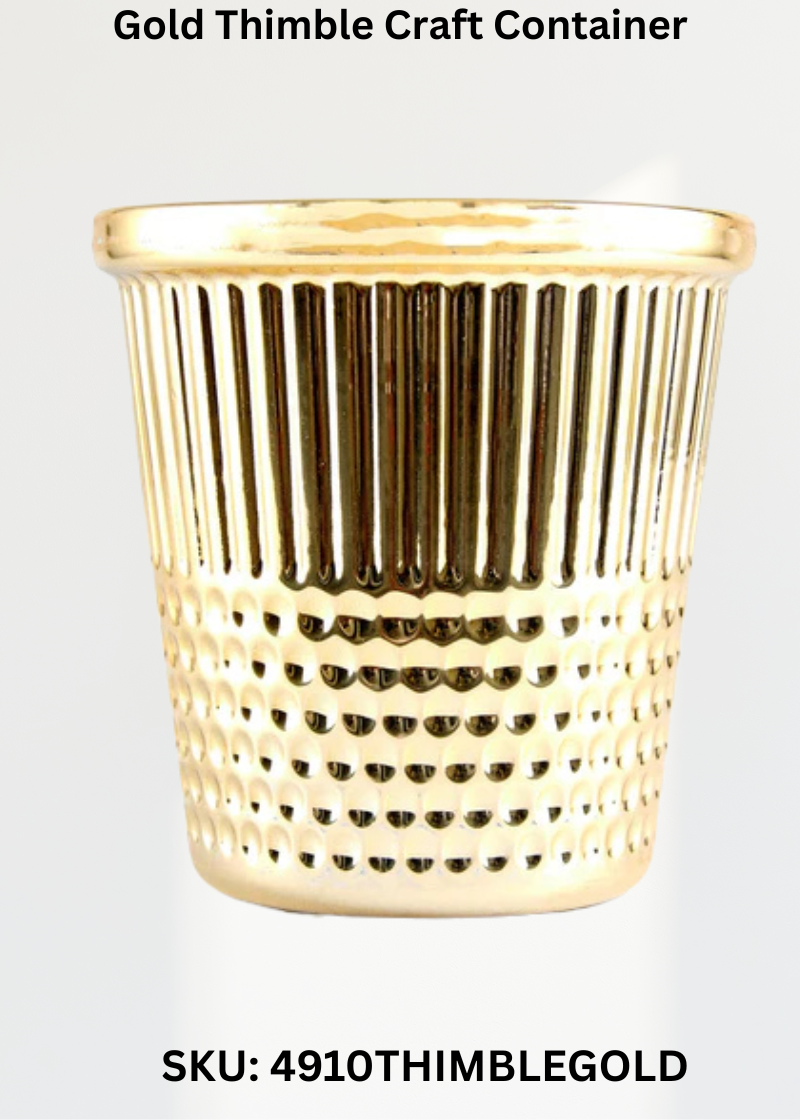 Gold Thimble Craft Container