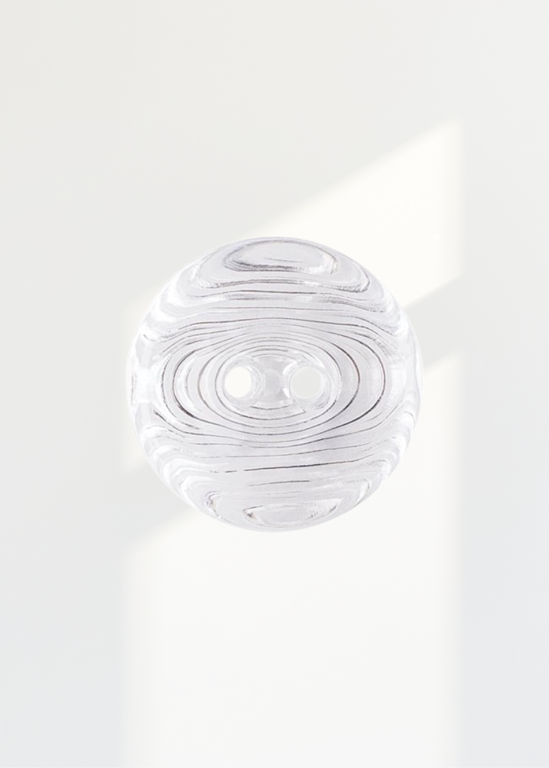 Grain Nylon Buttons - 5/Pack - 2-Hole - Clear