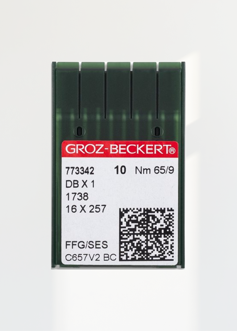 Groz-Beckert Light Ball Point Straight Stitch Industrial Machine Needles - DBx1, 1738, 16x257 - 10/Pack