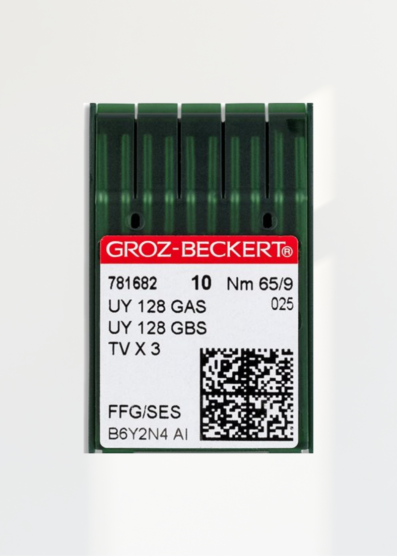 Groz-Beckert Light Ball Point Straight Stitch Industrial Machine Needles - UYx128GAS, UYx128GBS, TVx3 - 10/Pack