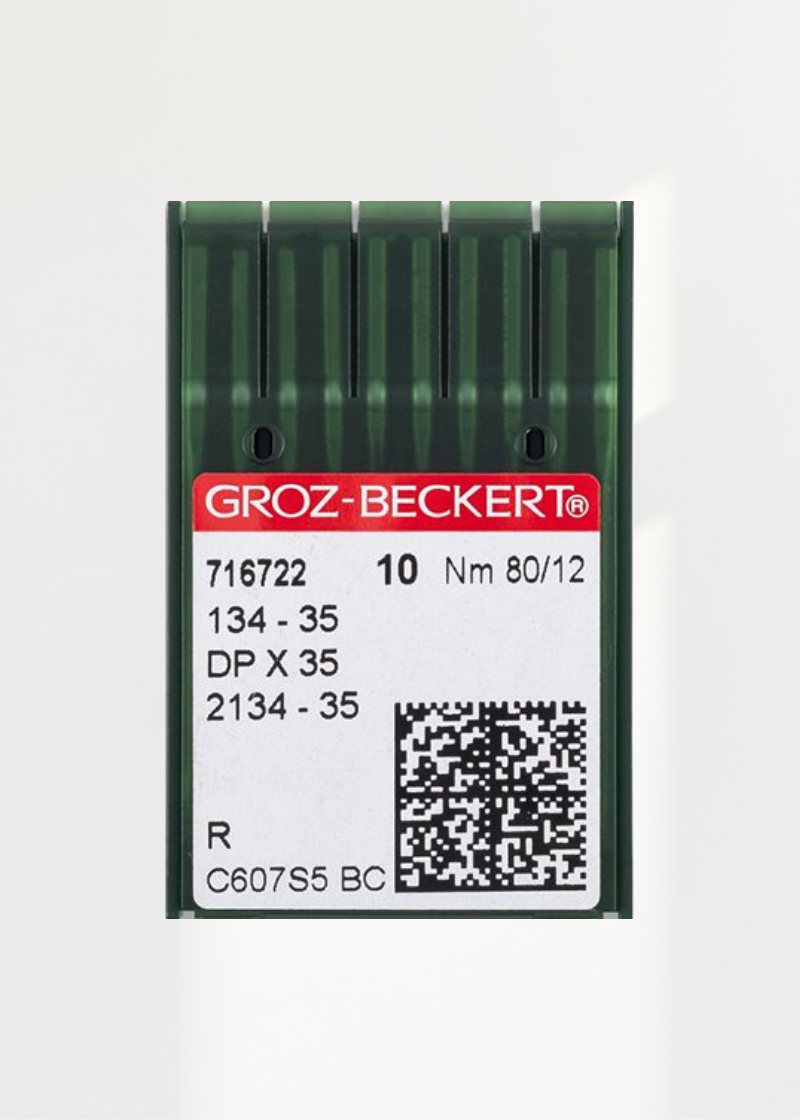 Groz-Beckert Regular Point Industrial Machine Needles - DPx35R, 134-35(R), 2134-35(R), SY7225 - 10/Pack