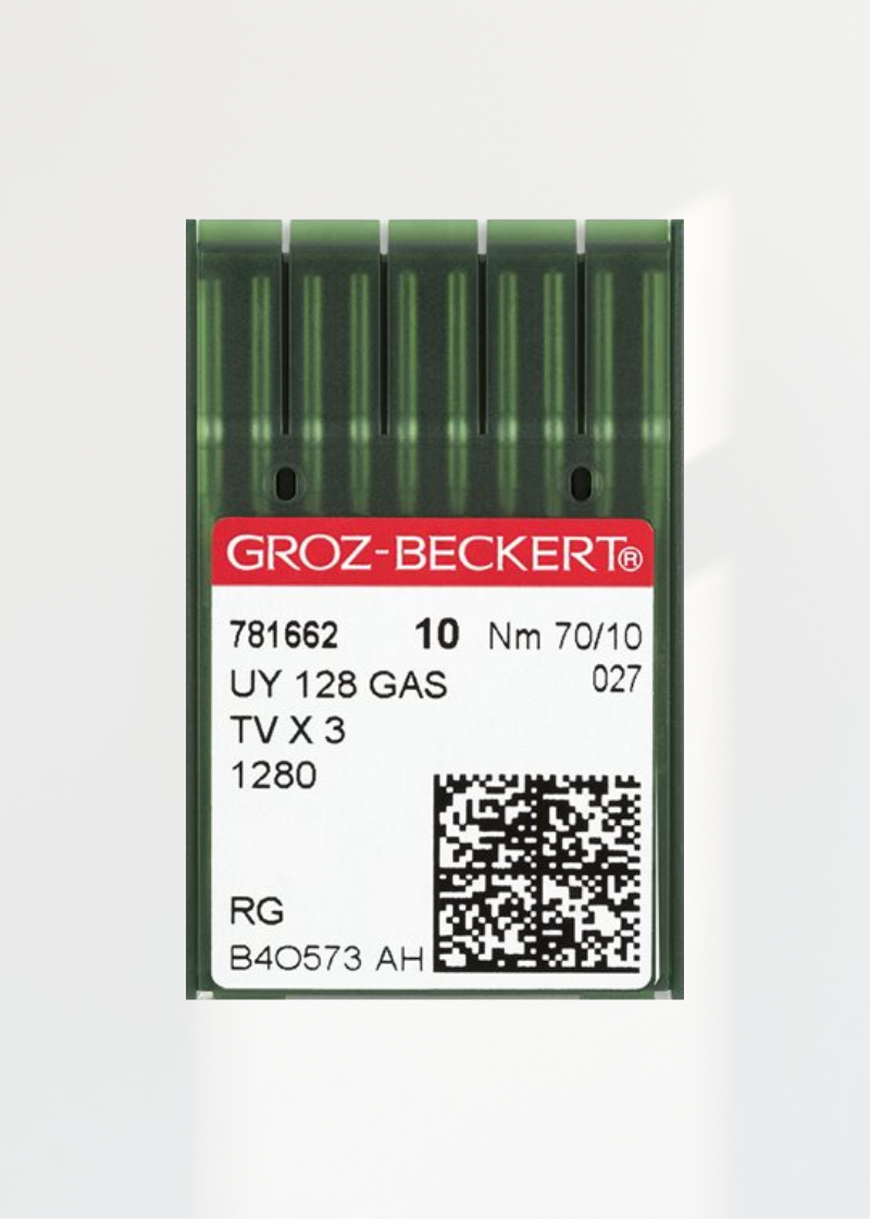 Groz-Beckert Regular Point Straight Stitch Industrial Machine Needles -UY 128 GAS, TVx3, 1280 - 10/Pack