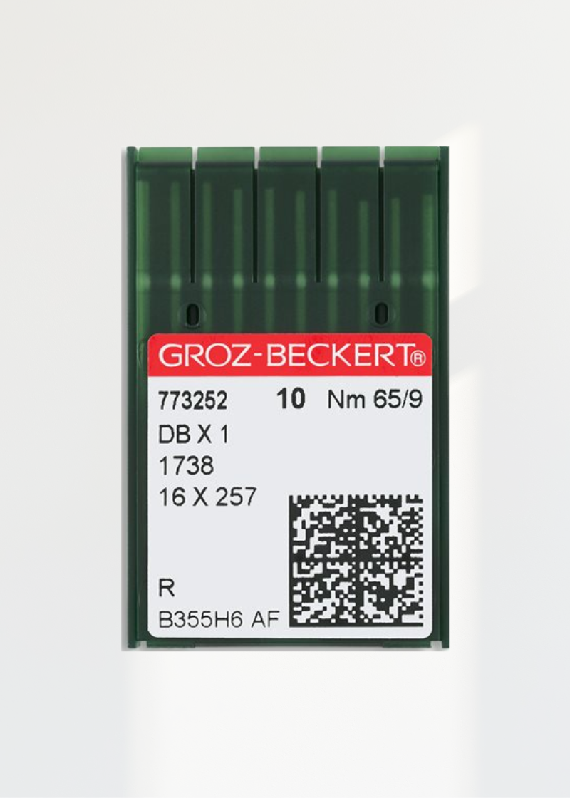 Groz-Beckert Regular Point Straight Stitch Industrial Machine Needles -DBx1, 1738, 16x257 - 10/Pack