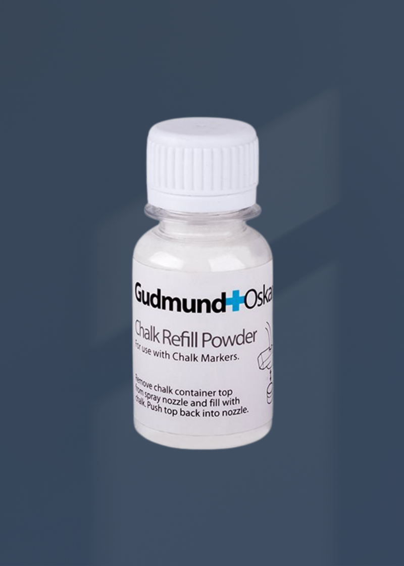 Gudmund + Oskar Chalk Powder Refill for Chalk Markers - 1.5 oz.