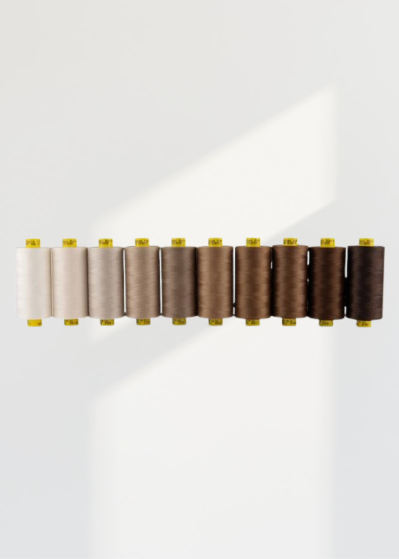 Gutermann Mara 100 All Purpose Thread Multi-Color Pack – Tex 30, 1,093 Yards, 10-Pack, Staying Neutral