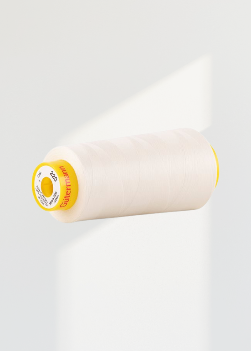 Gutermann Mara 220 Poly-Wrapped Poly Core Thread – Tex 13, 5,468 Yards Spool