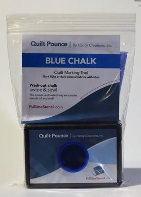 Full Line Stencil Blue Quilt Pounce Pad