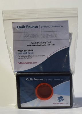 Full Line Stencil White Quilt Pounce Pad