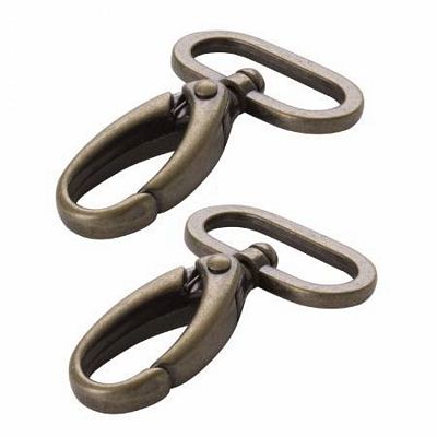 Patterns by Annie Swivel Hook fl 1.5in Antique Brass 2pcs