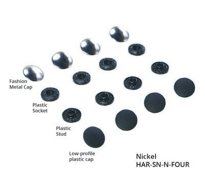 Patterns by Annie Tool-free Snaps - Set of Four - Nickel