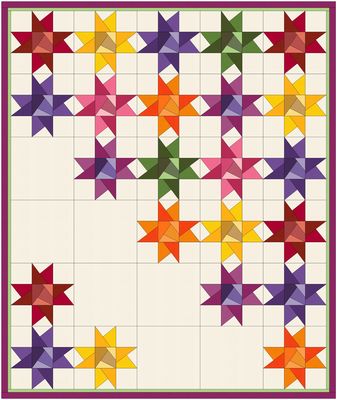 HBL Designs Diagonal Spaces Quilt Pattern