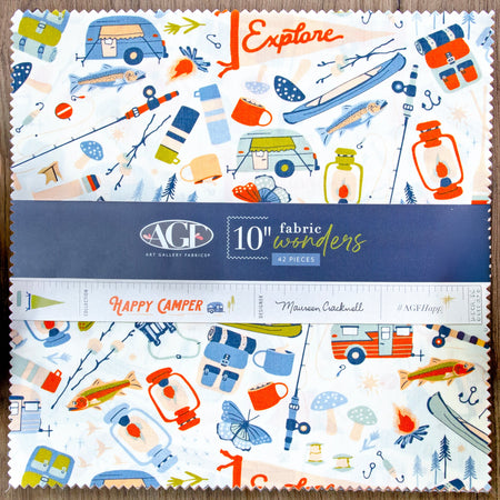 Happy Camper 10" Fabric Squares - 42 pc