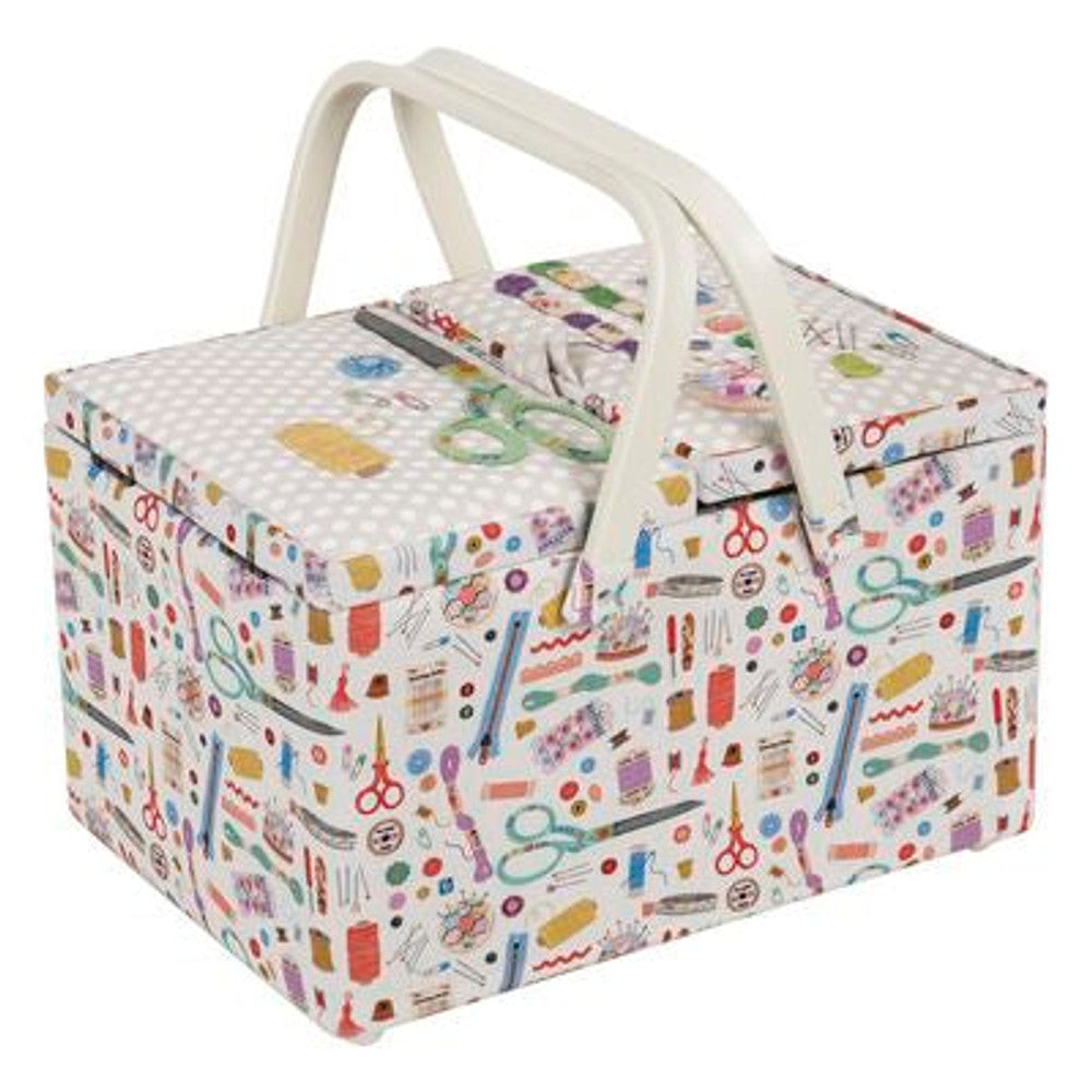 Hobby Gift Large Sewing Box 8.25 x 12 x 7.5 in Notions