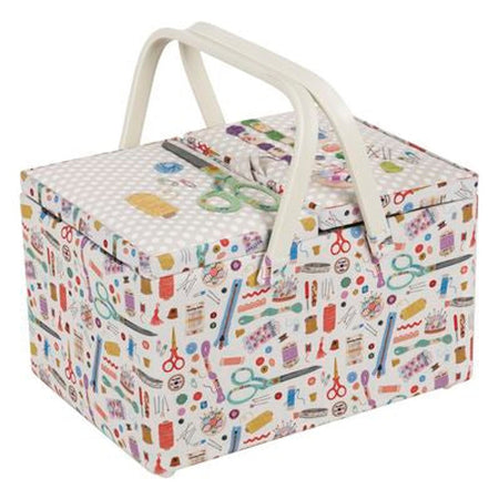 Hobby Gift Large Sewing Box 8.25 x 12 x 7.5 in Notions