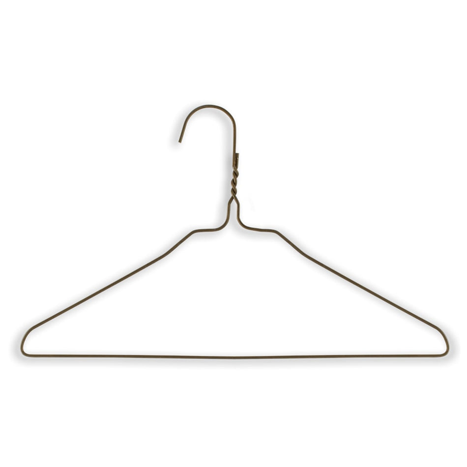 Commercial Grade Metal Children's Hangers - 13" Length/ 13 Gauge - 500/Box - Gold