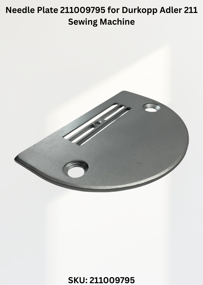 Needle Plate 211009795 for Durkopp Adler 211 Sewing Machine