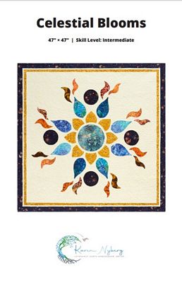 Karen Nyberg Celestial Blooms Quilt Pattern