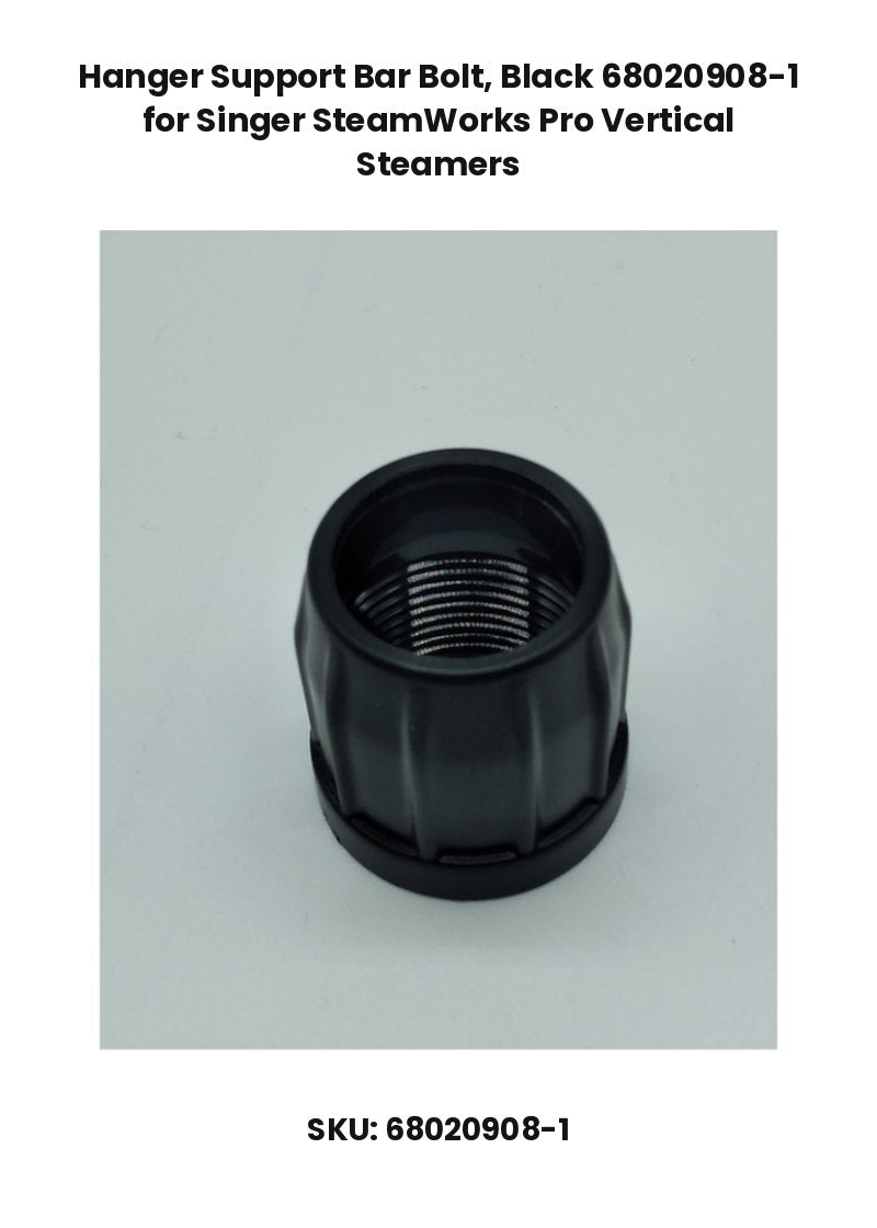Hanger Support Bar Bolt, Black 68020908-1 for Singer SteamWorks Pro Vertical Steamers