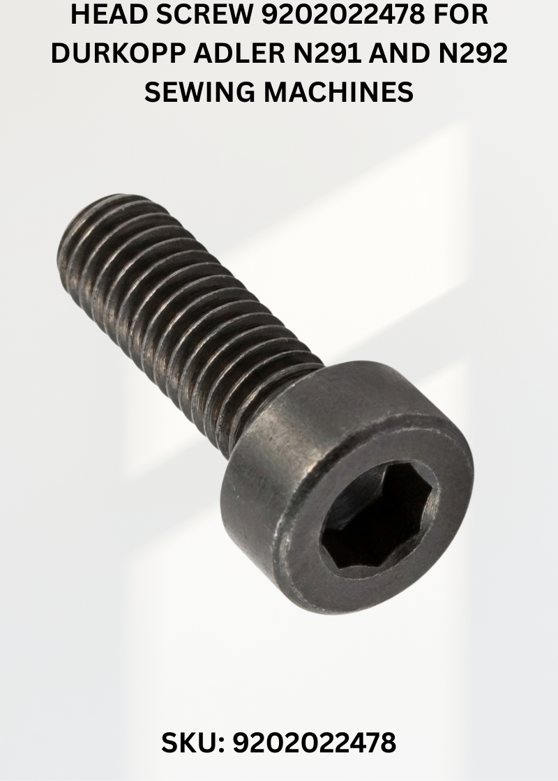 Head Screw 9202022478 for Durkopp Adler N291 and N292 Sewing Machines