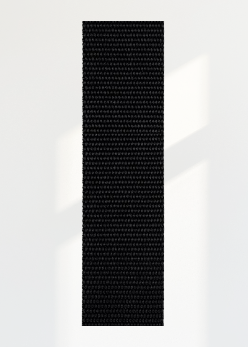 Heavy-Weight Polypropylene Webbing - 3/4" - 10 Yds. - Black