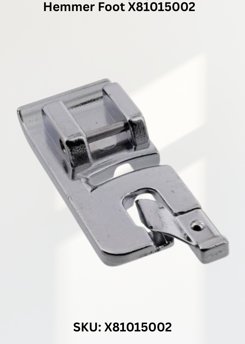Hemmer Foot X81015002 — Fits Brother 7mm Top Loading Zigzag. SA126