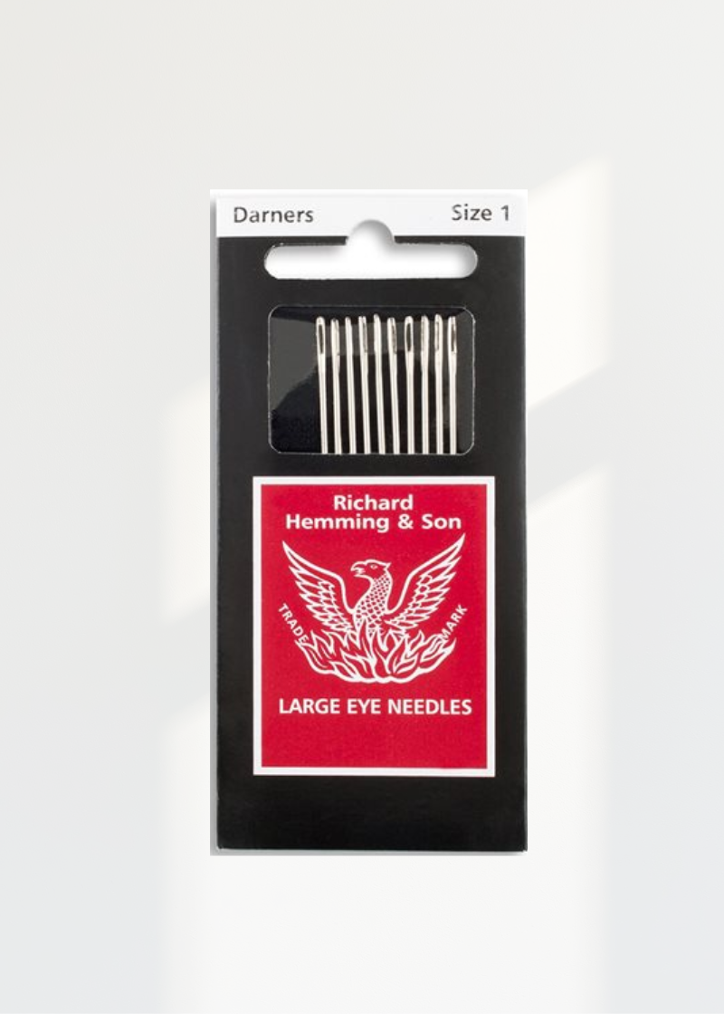 Hemming Darners Large Eye Hand Needles -12/Pack