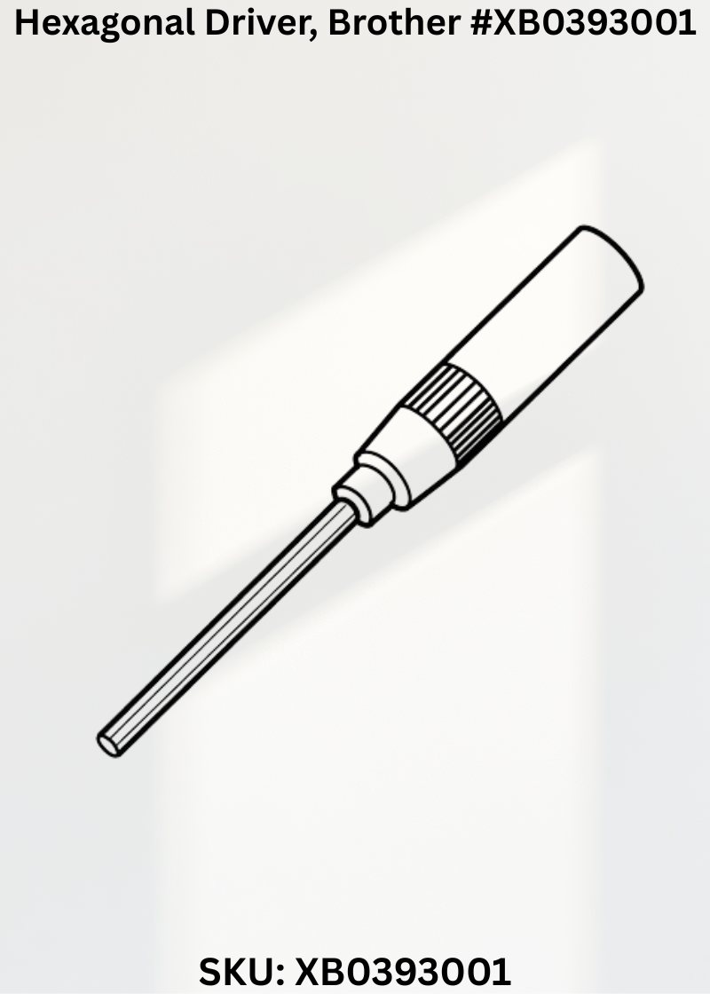 Hexagonal Driver for Brother XB0393001