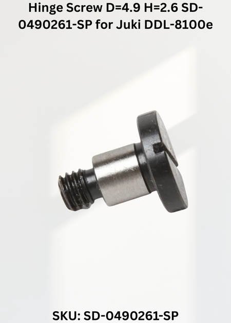 Hinge Screw D=4.9 H=2.6 SD-0490261-SP for Juki DDL-8100e