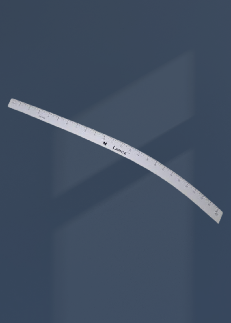 Hip Curve Metal Tailor Ruler - 24"