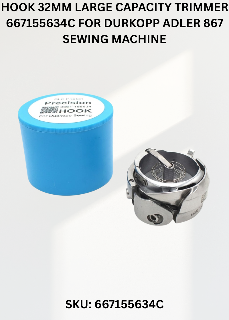 Hook 32Mm Large Capacity Trimmer 667155634C for Durkopp Adler 867 Sewing Machine