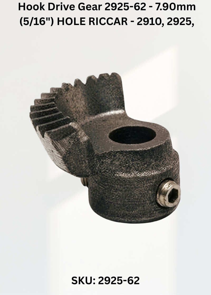 Hook Drive Gear-HOLE RICCAR 2925-62 — Fits Riccar 2910, 2925