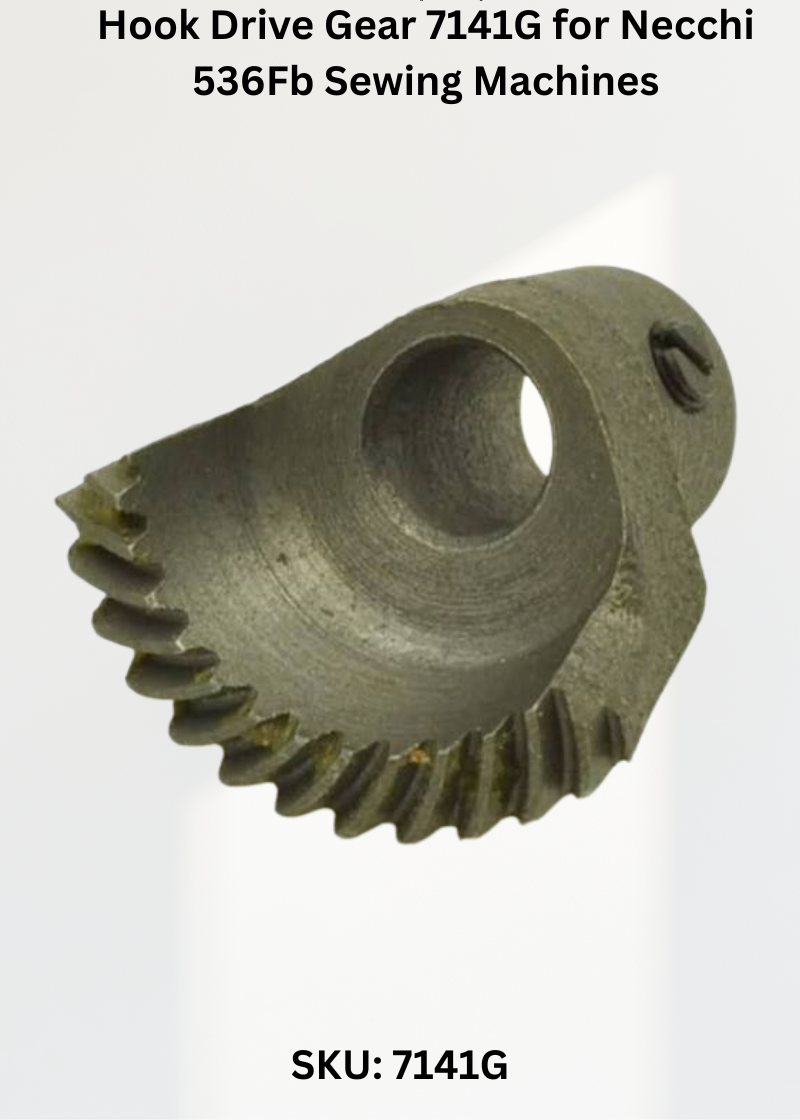 Hook Drive Gear 7141G — Fits Necchi 536FB, 574FB MONTGOMERY-FREE ARM