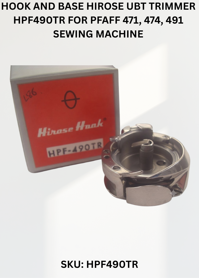 Hook and Base Hirose UBT Trimmer HPF490TR for Pfaff 471, 474, 491 Sewing Machine