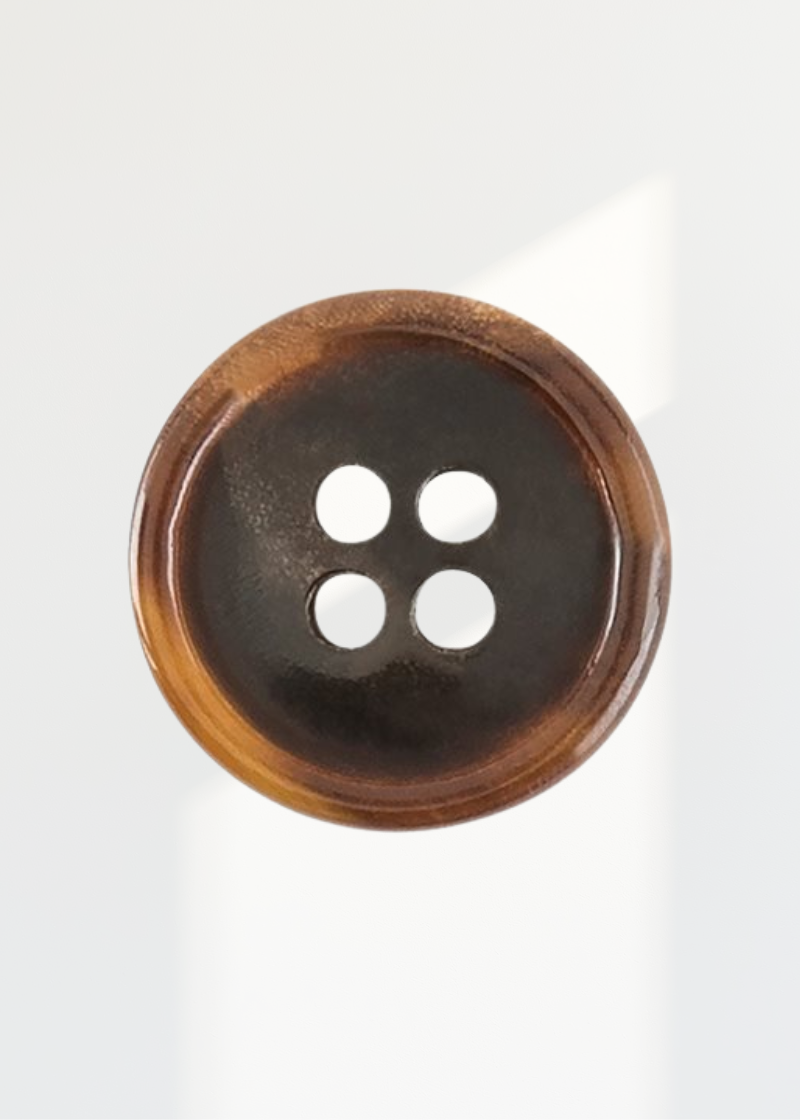 Horn Marble Finish Suit Button - Each