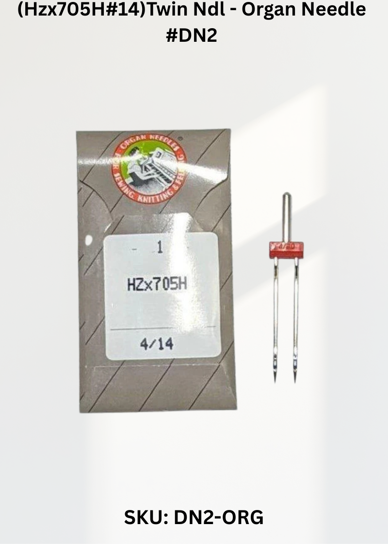 (Hzx705H#14)Twin Ndl - Organ Needle #DN2