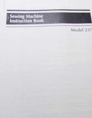 Instruction Book Simplicity SL237 – IBSL237