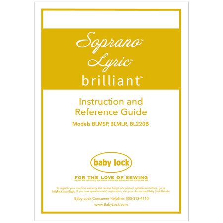 Babylock BL220B Brilliant Instruction Manual